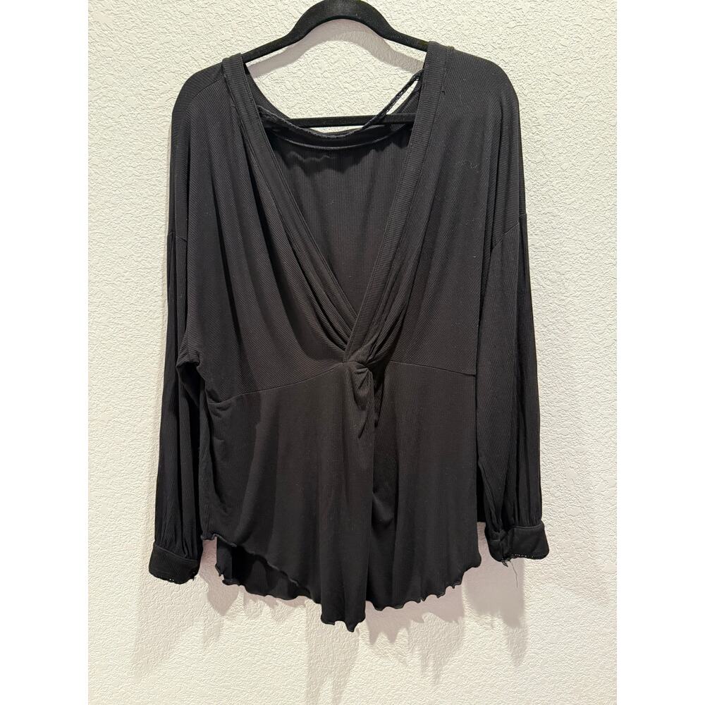 Free People Shimmy Shake Top in‎ Black Size S - Picture 3 of 4